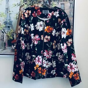 Guillaume Floral Print Stretch Jacket